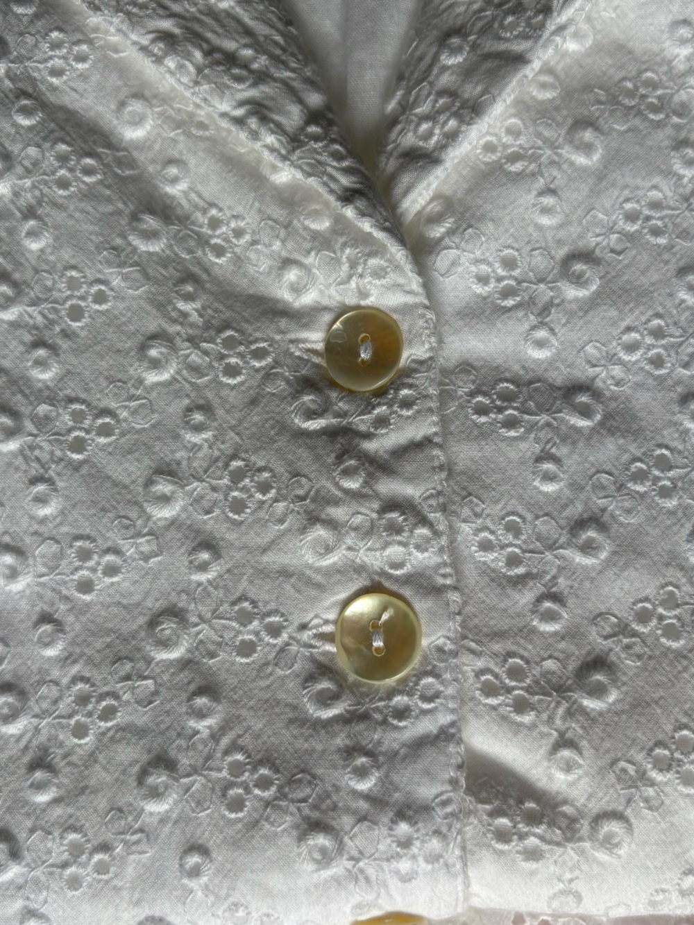 Uncle Frank White Eyelet Mini Dress- Romper- White Graduation Dress- Size XS - Picture 7 of 12